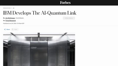 IBM Develops The AI-Quantum Link: Featured in Forbes featured image