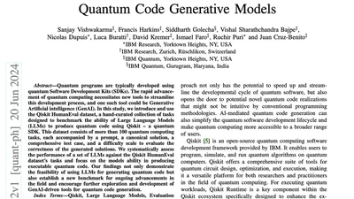 Qiskit HumanEval: Evaluation Benchmark for Quantum Code Generation Published featured image